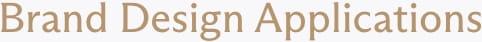 Brand Design Applications
