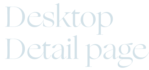 Desktop Detail page