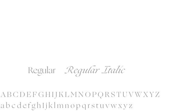 Ogg Regular, Regular Italic