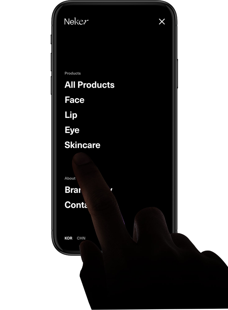 mobile webpage screen