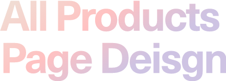 All Products Page Design